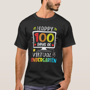 Camiseta Jardín de niños 100 días Escuela de Hogar Virtual 