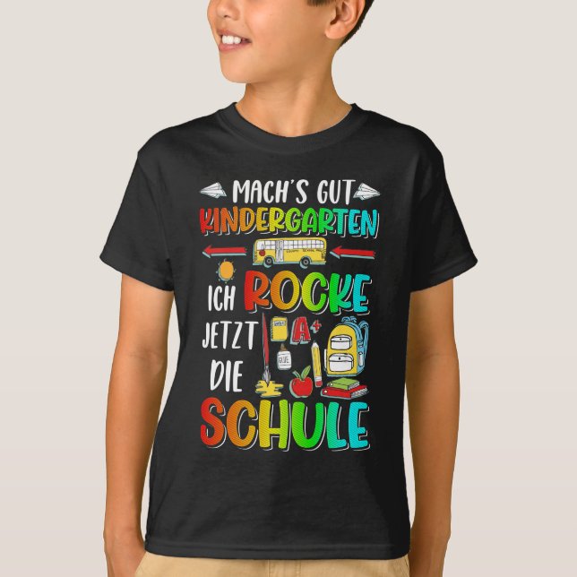 Camiseta Jardín de niños Abschied Junge Mädchen Schule Schu (Anverso)