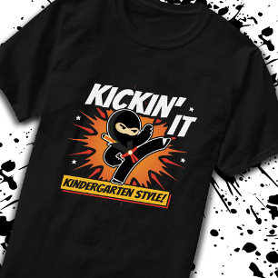 Camiseta Jardín de niños de Ninja - De vuelta a la escuela
