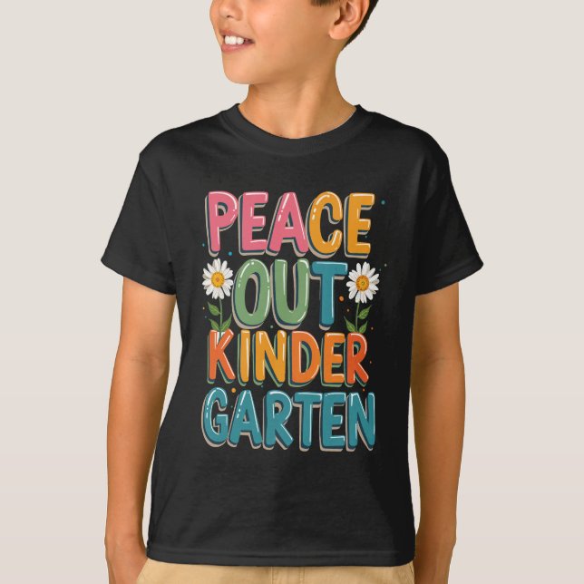 Camiseta Jardín de niños de Peace Out (Anverso)