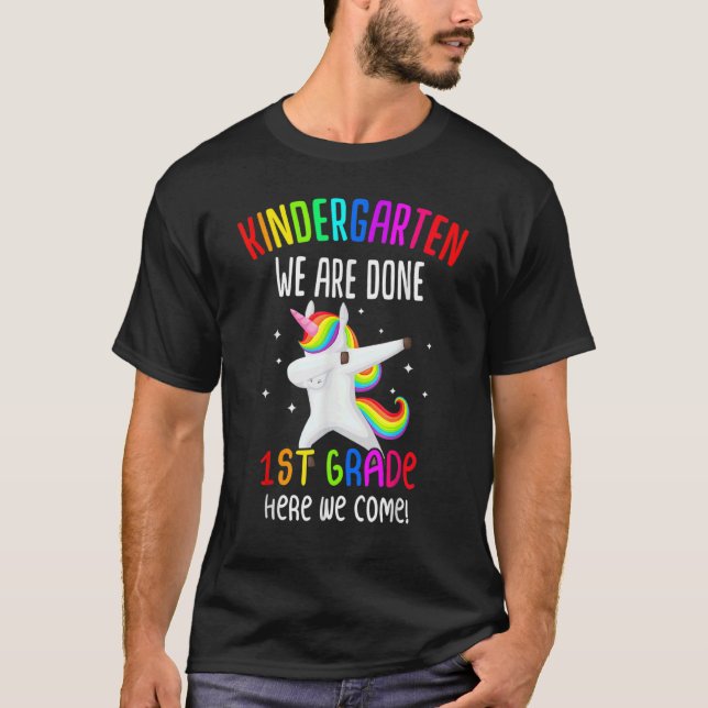 Camiseta Jardín de niños de primer grado Unicornio (Anverso)