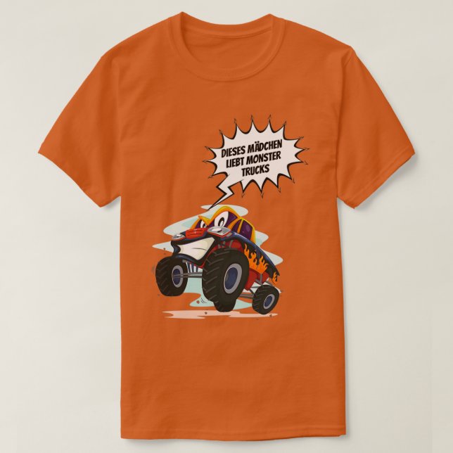 Camiseta Jardín de niños Dieses Camiones Monstruos Mdchen L (Diseño del anverso)