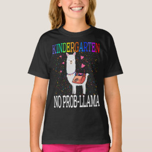 Camiseta Jardín De Niños No Prob-Llama Primer Día De La Esc