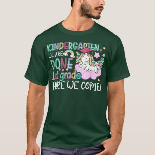 Camiseta Jardín de niños Terminamos Primer Grado Aquí Vemos