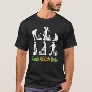 Camiseta Jardín de plantas de jardinería de adictos unidos 