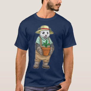 Camiseta Jardín de plántulas de jardinero panda