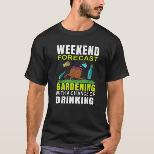 Camiseta Jardín De Previsión De Fin De Semana Con Una Oport