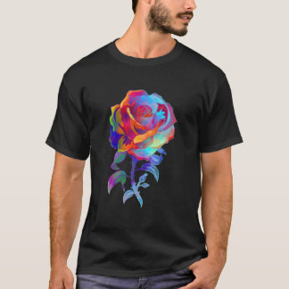 Camiseta Jardín de rosas de acuarela jardinero botánico flo