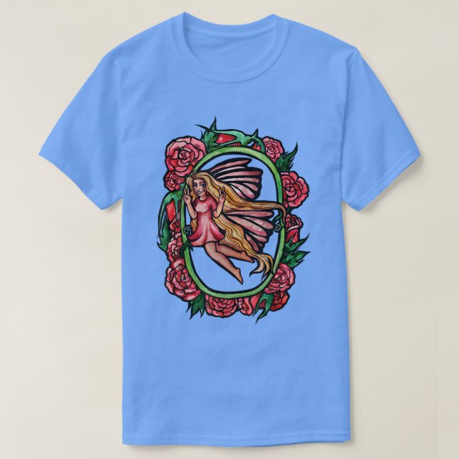 Camiseta Jardín de Rosas Pacíficos y de la Paz (Diseño del anverso)