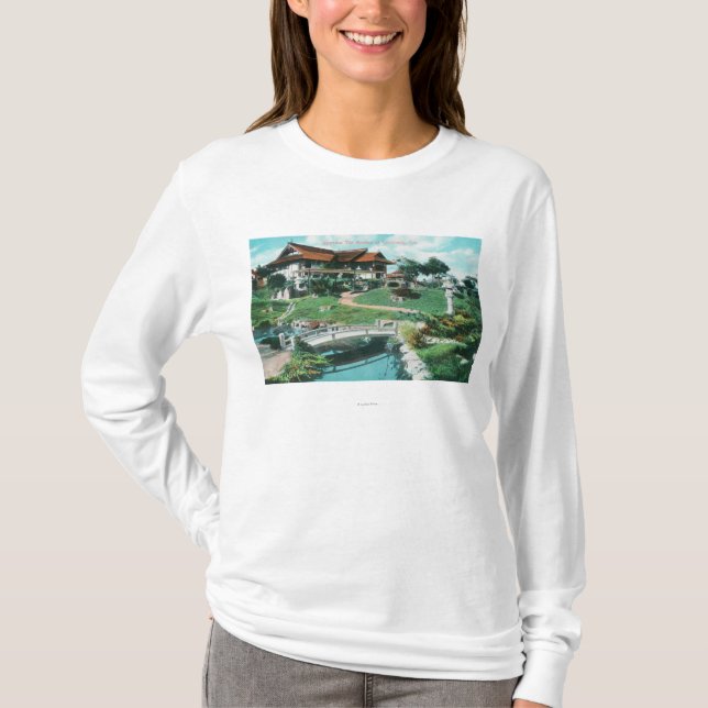 Camiseta Jardín de té japonés ViewCoronado, CA (Anverso)