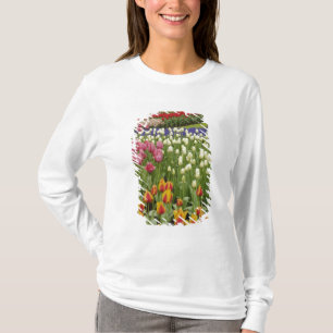 Camiseta Jardín de tulipanes e hyacinth, Keukenhof Gardens,