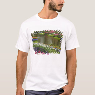 Camiseta Jardín de tulipanes e hyacinth, Keukenhof Gardens,