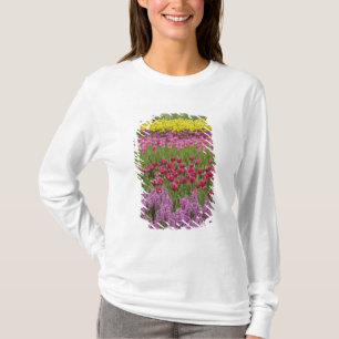 Camiseta Jardín de tulipanes, narcisos e jacinto
