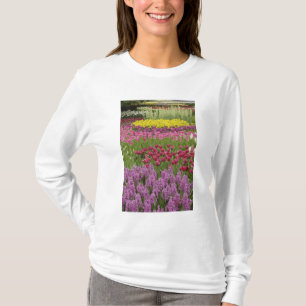 Camiseta Jardín de tulipanes, narcisos e jacinto