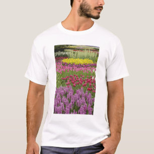 Camiseta Jardín de tulipanes, narcisos e jacinto
