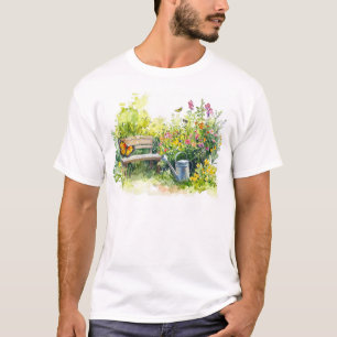 Camiseta Jardín de verano con mariposas