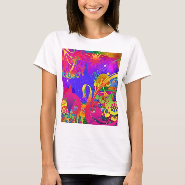Camiseta Jardín de verano mágico (Anverso)