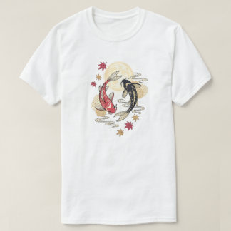 Camiseta Jardín del Espíritu de Koi bajo la Luz de la Luna