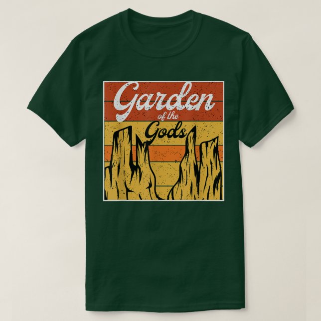 Camiseta Jardín del Parque Nacional de los Dioses Recorrido (Diseño del anverso)