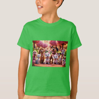 Camiseta Jardín encantado de perros bebés