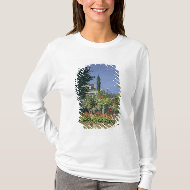 Camiseta Jardín floreciente de Claude Monet el | en (Anverso)