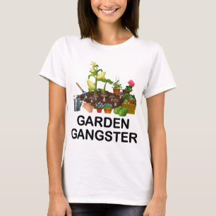 Camiseta Jardín Gangster Funny Gardening Gardeners Plants L