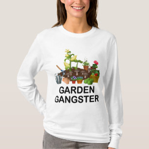 Camiseta Jardín Gangster Funny Gardening Gardeners Plants L