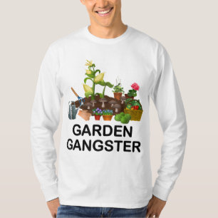 Camiseta Jardín Gangster Funny Gardening Gardeners Plants L