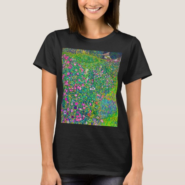 Camiseta Jardín Italiano, Gustav Klimt (Anverso)