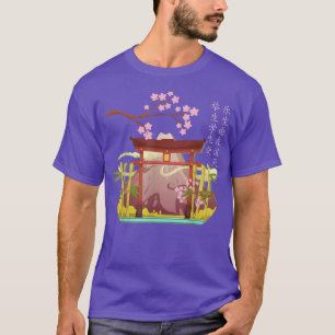 Camiseta Jardín japonés Torii japonés Japón Samurai 1