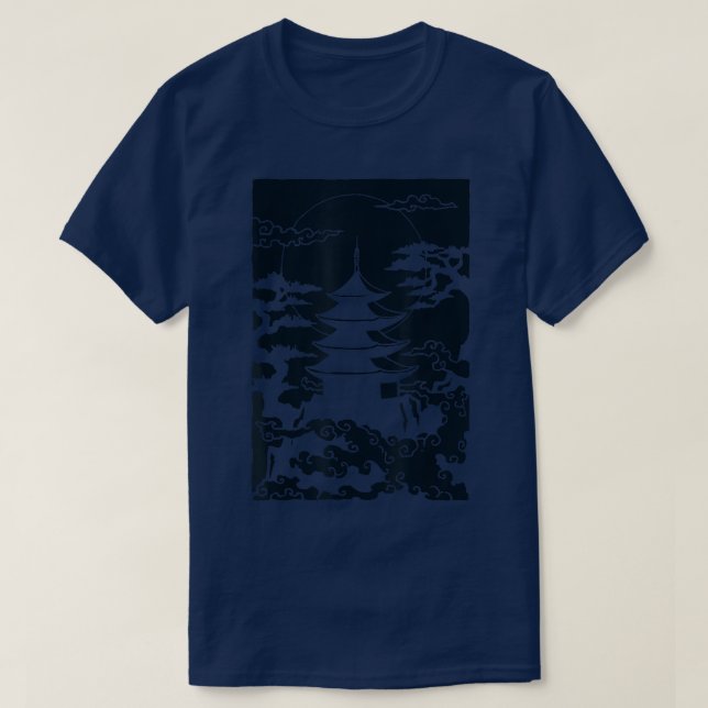Camiseta Jardín japonés Torii japonés Japón Samurai T-Shi (Diseño del anverso)