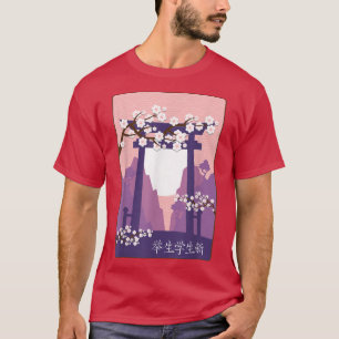 Camiseta Jardín japonés Torii japonés Japón Samurai T-Shi