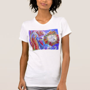 Camiseta Jardín mágico azul 2