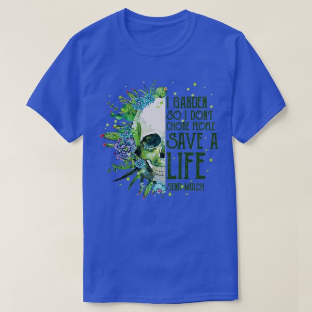 Camiseta Jardín para no ahogar a la gente  (Diseño del anverso)