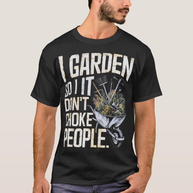 Camiseta Jardín para no asfixiar a la gente (Anverso)