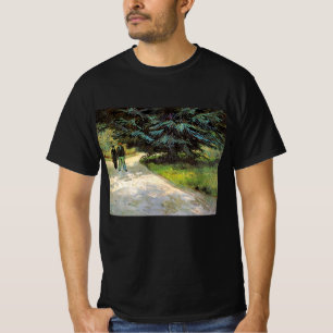 Camiseta Jardín público con pareja de Vincent van Gogh
