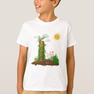 Camiseta Jardín soleado Pun Planta trepadora Totem Niños