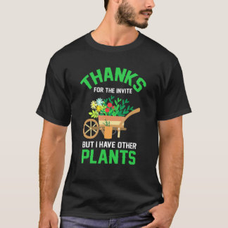 Camiseta Jardín Tengo Otras Plantas Jardinería Para Jardine