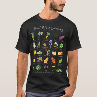 Camiseta Jardín Verdura Alfabeto Jardinero Jardinería Verdu