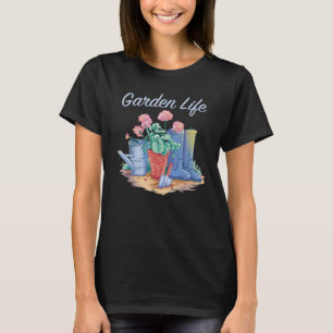Camiseta Jardín Vida Graciosa Jardín Primavera al aire libr