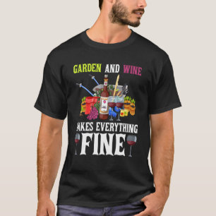 Camiseta Jardín y vino hacen que todo esté bien Jardín Gard