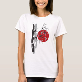 Camiseta Jardín Zen de Bodas del Árbol de Bambú Oriental Am