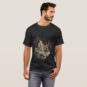 Camiseta Jardín Zen de Cascada de Isla Flotante