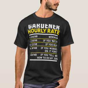 Camiseta Jardiner Hourer Tarifa Graciosa Jardinería Jardín
