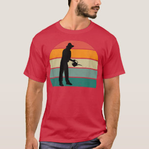 Camiseta Jardiner que siembra césped flores árboles arbusto