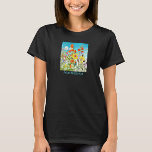 Camiseta Jardinería 4\Amsterdam Jardín Flores Floral Mujere