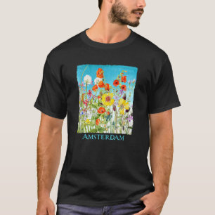 Camiseta Jardinería 4\Amsterdam Jardín Flores Florales Muje