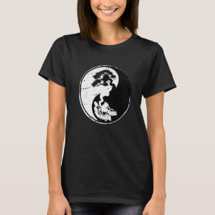 Camiseta Jardinería 4\Árbol Bonsai Ying Yang Jardín Japonés