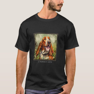 Camiseta Jardinería 4\Basset Hound Perro Jardín Flores Pint