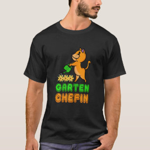 Camiseta Jardinería 4\Chef de jardín gato gatito miau hobby